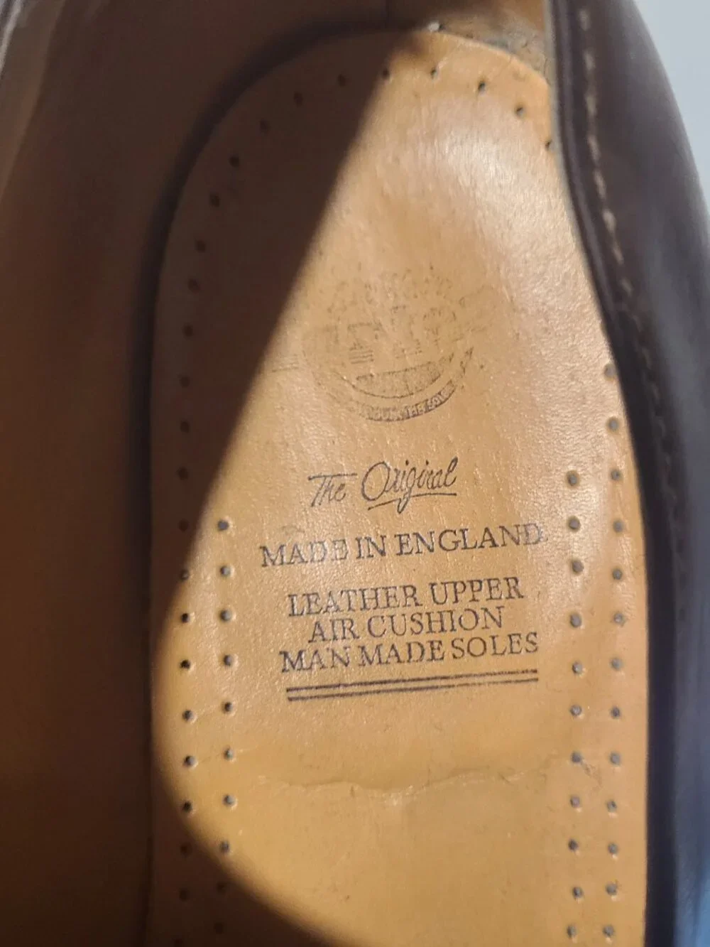 Vintage Dr Martens (1561 59) Oxford Brown Men's Shoes Size 12 Made in England